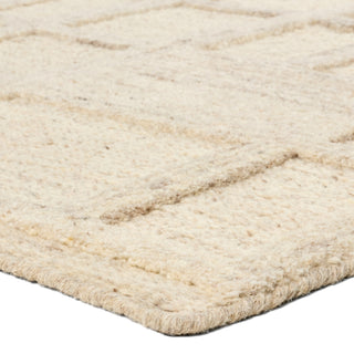 Jaipur Living Bavell Lustrous BAV04 Cream Machine Washable Area Rug by Label J Corner Image