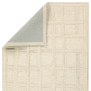 Jaipur Living Bavell Lustrous BAV04 Cream Machine Washable Area Rug by Label J Backing Image
