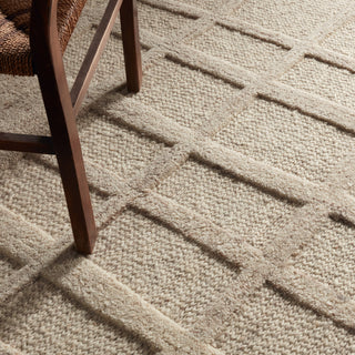 Jaipur Living Bavell Lustrous BAV04 Cream Machine Washable Area Rug by Label J Close Up