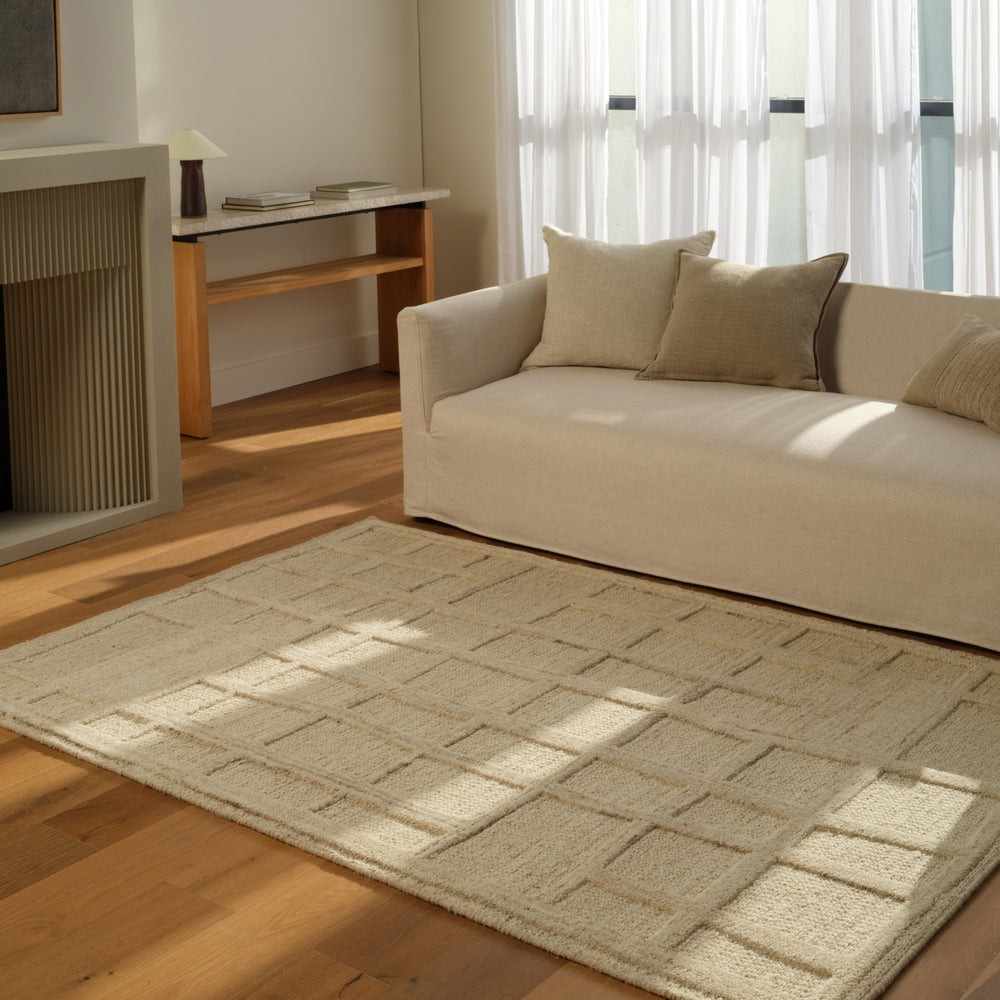Jaipur Living Bavell Lustrous BAV04 Cream Machine Washable Area Rug by Label J Room Scene Feature