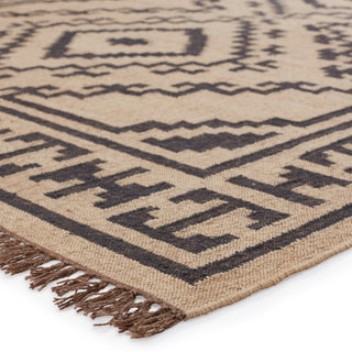 Jaipur Living Bedouin Jaima BD24 Beige/Black Area Rug Corner Image