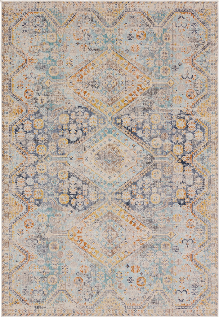 Jaipur Living Bequest Marquess BEQ02 Blue/Orange Area Rug by Vibe