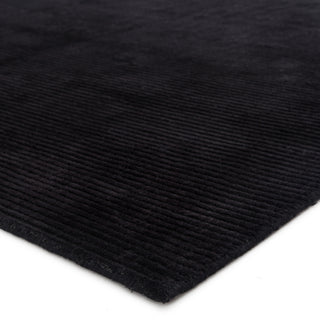 Jaipur Living Basis BI32 Black Area Rug Corner Image