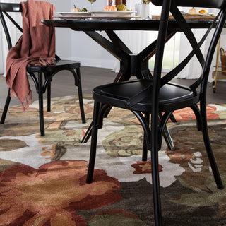 Jaipur Living Blue Petal Pusher BL12 Light Gray/Multicolor Area Rug Room Scene