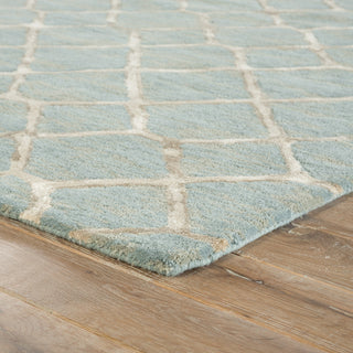 Jaipur Living Blue Totten BL157 Blue/Cream Area Rug Corner Image