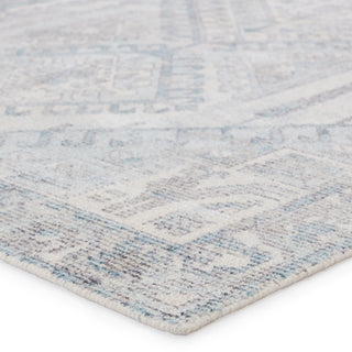 Jaipur Living Blythe Arlowe Light Blue/Gray Area Rug Corner Image