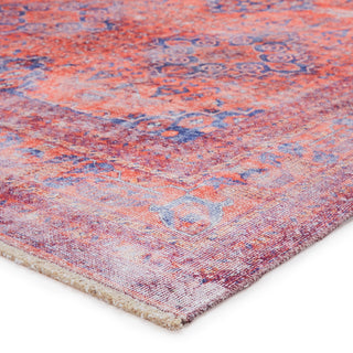 Jaipur Living Boheme Menowin BOH06 Orange/Blue Area Rug Corner Image