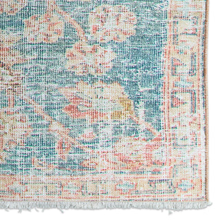 Jaipur Living Boheme Bardia BOH08 Dark Teal/Rust Area Rug Detail Image