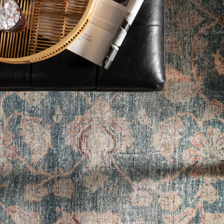 Jaipur Living Boheme Bardia BOH08 Dark Teal/Rust Area Rug Main Image