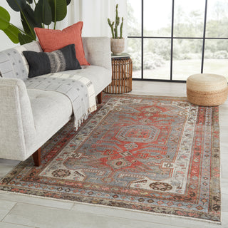Jaipur Living Boheme Palazza BOH10 Gray/Orange Area Rug Lifestyle Image