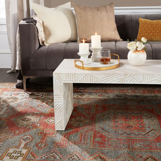 Jaipur Living Boheme Palazza BOH10 Gray/Orange Area Rug Lifestyle Image