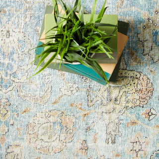Jaipur Living Boheme Stag BOH17 Teal/Gold Area Rug Lifestyle Image