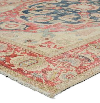 Jaipur Living Boheme Kadi BOH23 Red/Blue Area Rug Corner Image