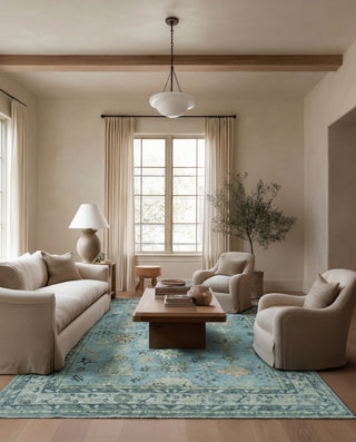 Jaipur Living Boheme Zelara BOH34 Blue Area Rug Lifestyle Image