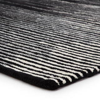 Jaipur Living Bristol Tabo BRI21 Black/Cream Area Rug Corner Image