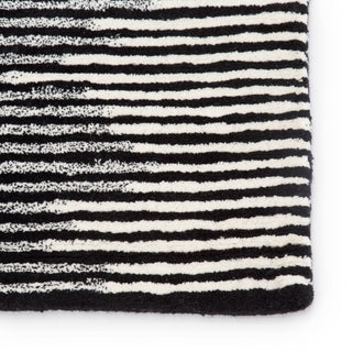 Jaipur Living Bristol Tabo BRI21 Black/Cream Area Rug Detail Image