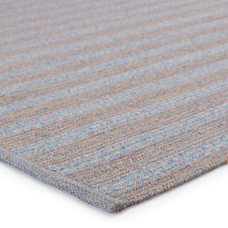 Jaipur Living Brontide Topsail BRO03 Light Blue/Taupe Area Rug Corner Image