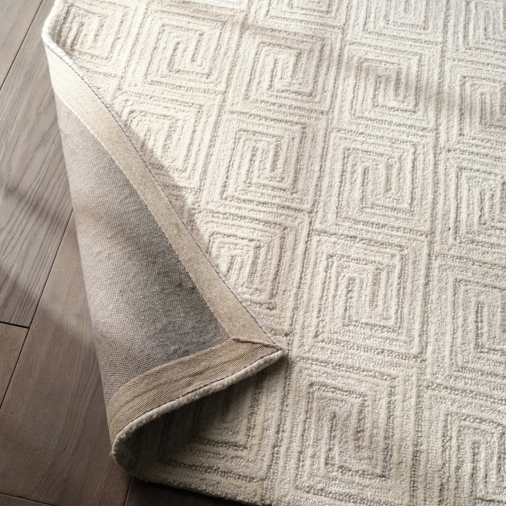 Jaipur Living Capital Harkness CAP03 White/Gray Area Rug Lifestyle Image Feature