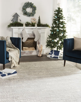Jaipur Living Cirque Lianna CIQ04 Gray/White Area Rug Lifestyle Image
