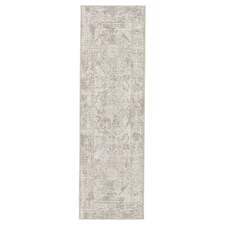 Jaipur Living Cirque Lianna CIQ04 Gray/White Area Rug Runner Image