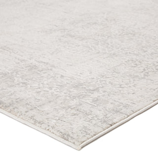 Jaipur Living Cirque Lianna CIQ07 Silver/White Area Rug Corner Image