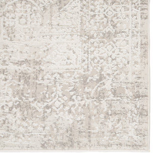 Jaipur Living Cirque Lianna CIQ07 Silver/White Area Rug Detail Image