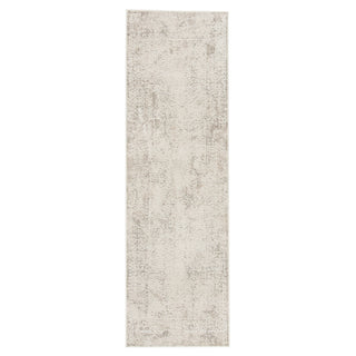 Jaipur Living Cirque Lianna CIQ07 Silver/White Area Rug Runner Image