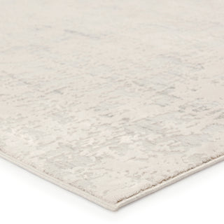 Jaipur Living Cirque Arvo CIQ08 Silver/White Area Rug Corner Image