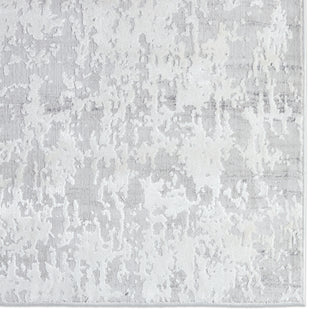 Jaipur Living Cirque Arvo CIQ08 Silver/White Area Rug Detail Image