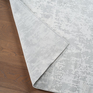 Jaipur Living Cirque Arvo CIQ08 Silver/White Area Rug Lifestyle Image