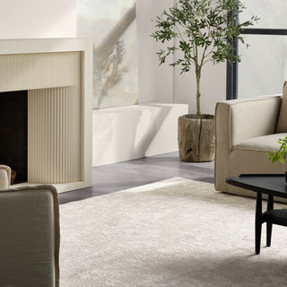 Jaipur Living Cirque Arvo CIQ08 Silver/White Area Rug Lifestyle Image