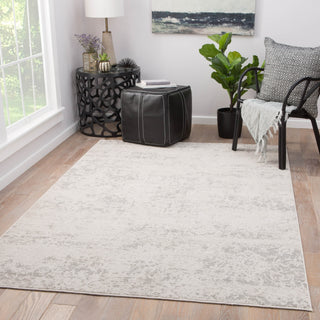 Jaipur Living Cirque Alonsa CIQ10 Gray/White Area Rug Lifestyle Image Feature