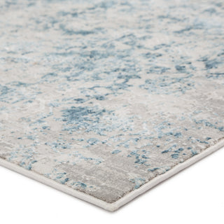 Jaipur Living Cirque Siena CIQ20 Blue/Ivory Area Rug Corner Image