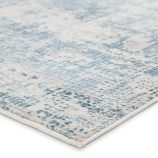 Jaipur Living Cirque Eero CIQ21 Blue/Ivory Area Rug Corner Image