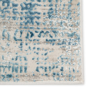 Jaipur Living Cirque Eero CIQ21 Blue/Ivory Area Rug Detail Image