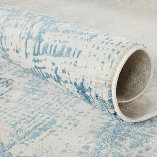 Jaipur Living Cirque Eero CIQ21 Blue/Ivory Area Rug Collection Image
