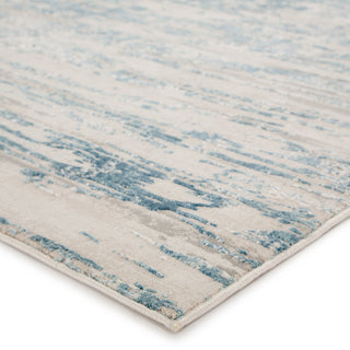 Jaipur Living Cirque Celil CIQ25 Ivory/Blue Area Rug Corner Image