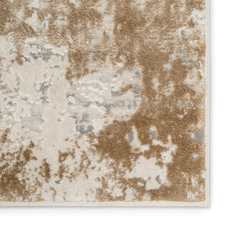 Jaipur Living Cirque Resa CIQ28 Gray/Gold Area Rug Detail Image