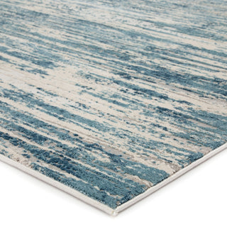 Jaipur Living Cirque Heaston CIQ33 Blue/Ivory Area Rug Corner Image
