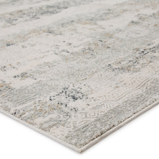 Jaipur Living Cirque Jaspal CIQ35 Gray/White Area Rug Corner Image