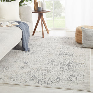 Jaipur Living Cirque Jasiel CIQ36 Gray/Ivory Area Rug Lifestyle Image Feature