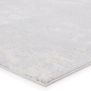 Jaipur Living Cirque Alcina CIQ40 Light Gray/Cream Area Rug Corner Image