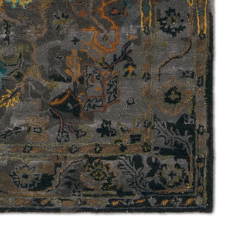 Jaipur Living Citrine Cristobol CIT14 Dark Green/Gray Area Rug Detail Image