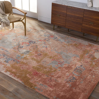 Jaipur Living Citrine Sandia CIT19 Pink/Light Taupe Area Rug Lifestyle Image Feature