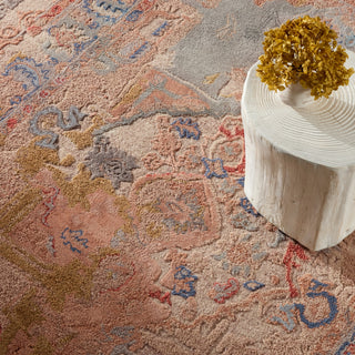 Jaipur Living Citrine Sandia CIT19 Pink/Light Taupe Area Rug Lifestyle Image Feature