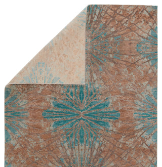 Jaipur Living Chaos Theory By Kavi Thea CKV22 Teal/Tan Area Rug Backing Image