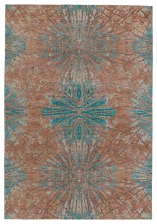 Jaipur Living Chaos Theory By Kavi Thea CKV22 Teal/Tan Area Rug main image
