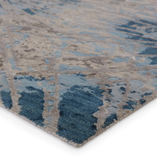Jaipur Living Chaos Theory By Kavi Thea CKV30 White/Navy Area Rug Corner Image