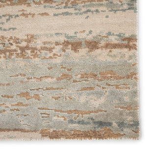 Jaipur Living Chaos Theory Bandi CKV33 Light Blue/Tan Area Rug by Kavi Detail Image