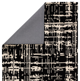 Jaipur Living Clayton Pals CLN16 Black/Cream Area Rug Backing Image